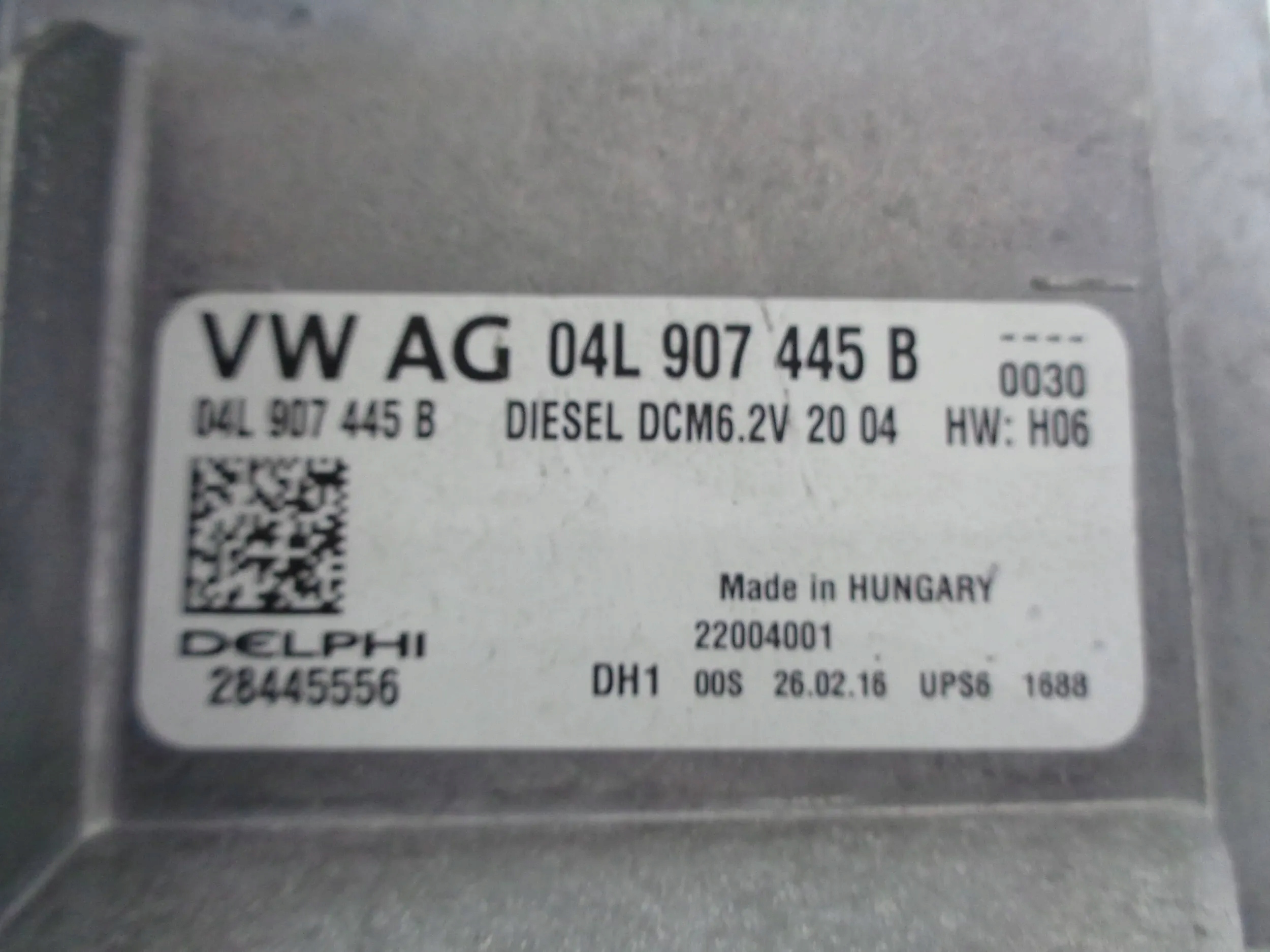 VW GOLF VII OCTAVIA III MODUŁ STEROWNIK SILNIKA 04L907445B Producent części Volkswagen OE