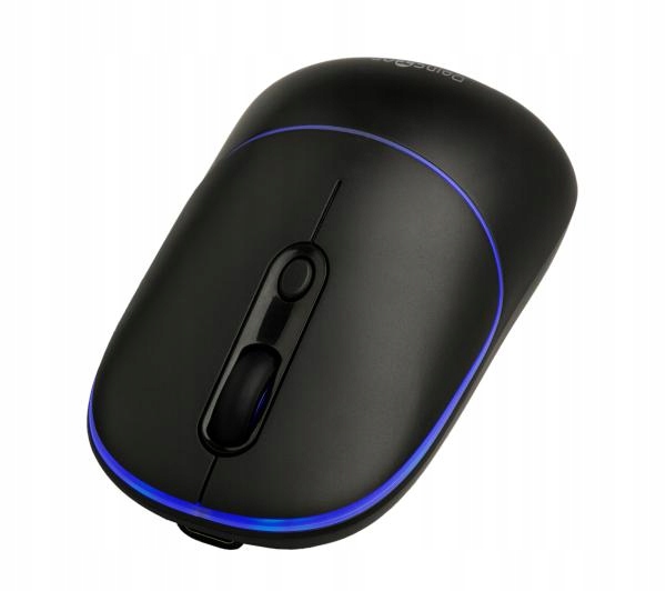 MYSZ BEZPRZEWODOWA REINSTON RGB WBUDOWANY AKUMULATOR USB 2.4 GHZ CZARNA Stan opakowania oryginalne
