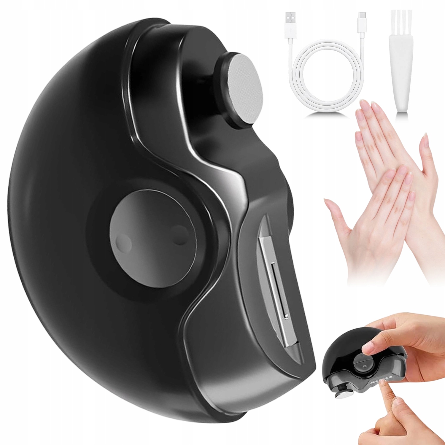 Elektrické Automatické Kleštičky Na Nehty Usb-c Se Snadnou Kontrolou