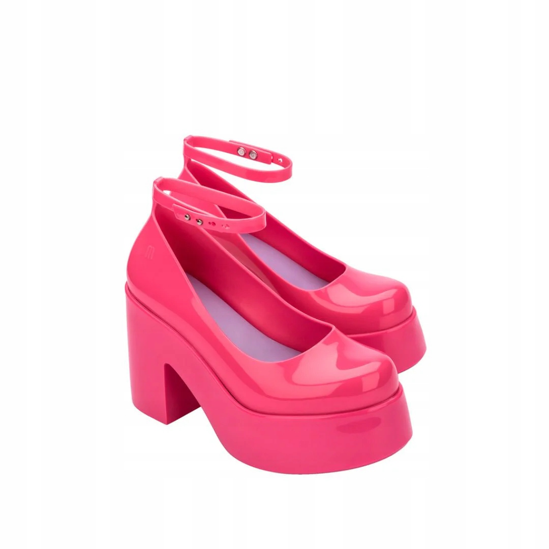 Melissa Doll Heel Ad Pink Lilac Dámské polobotky na podpatku Růžové 40