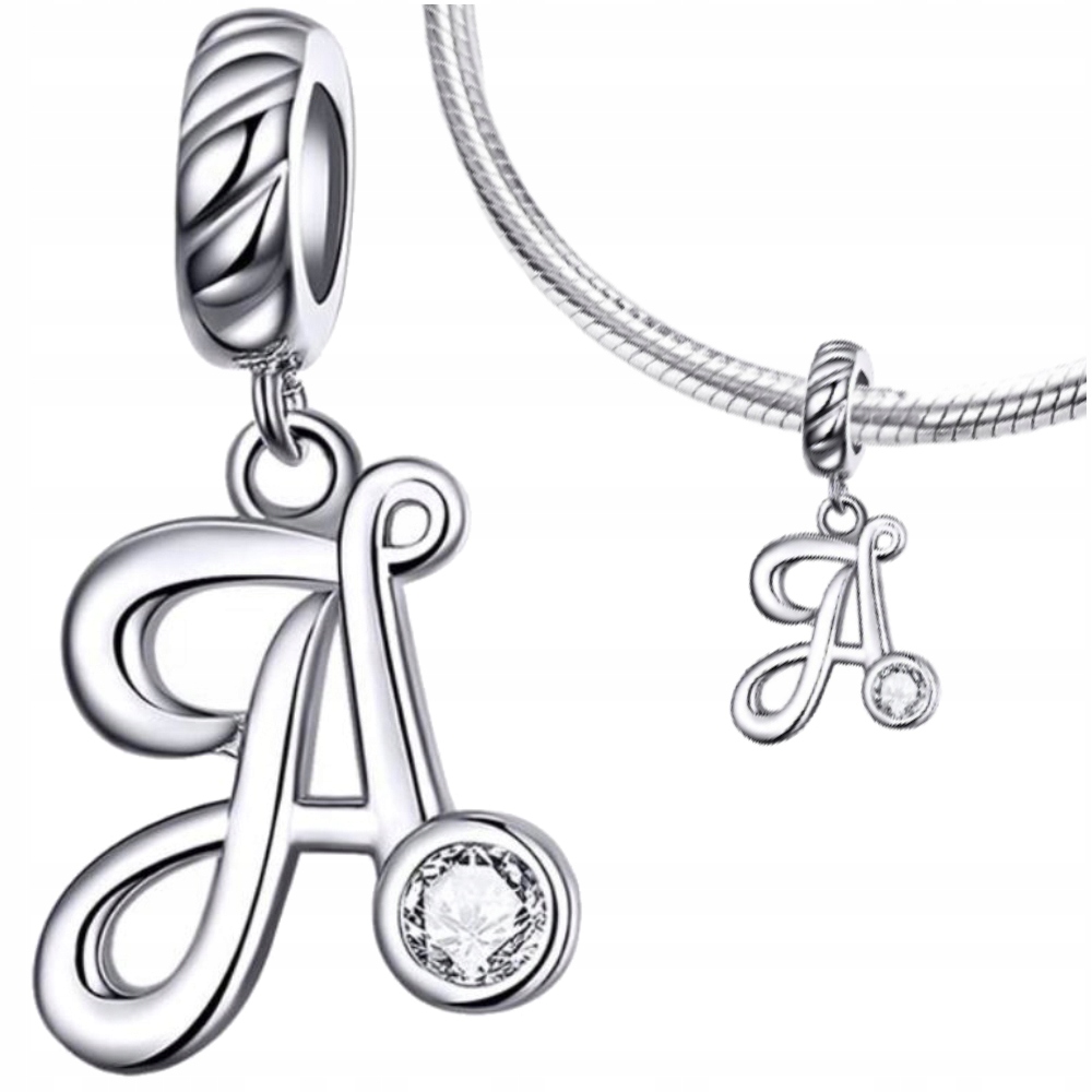

Charms Litera A srebro 925 koralik S925 zawieszka