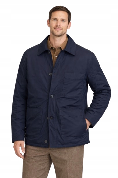 Selected Homme, Tmavě Modrá Pánská Bavlněná Bunda S Kapsami, Velikost 1D