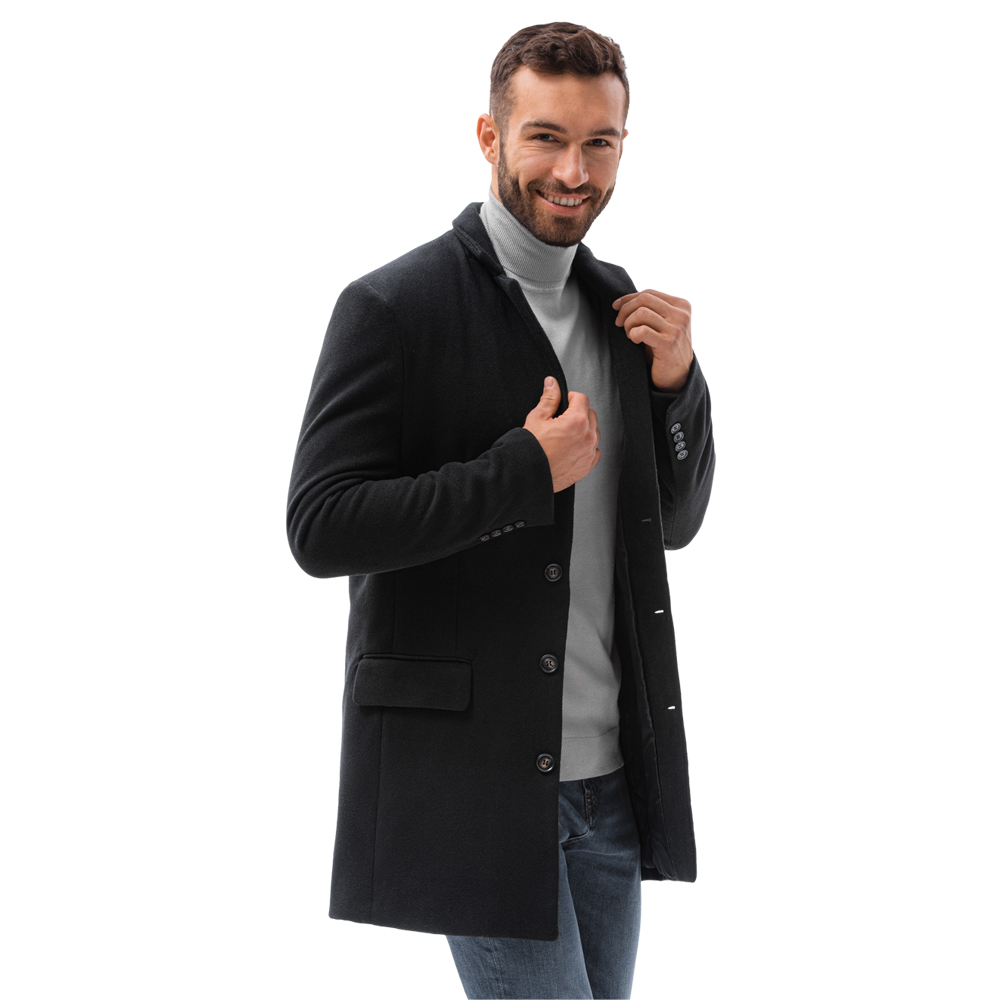 

Płaszcz męski klasyczny C432 czarny M