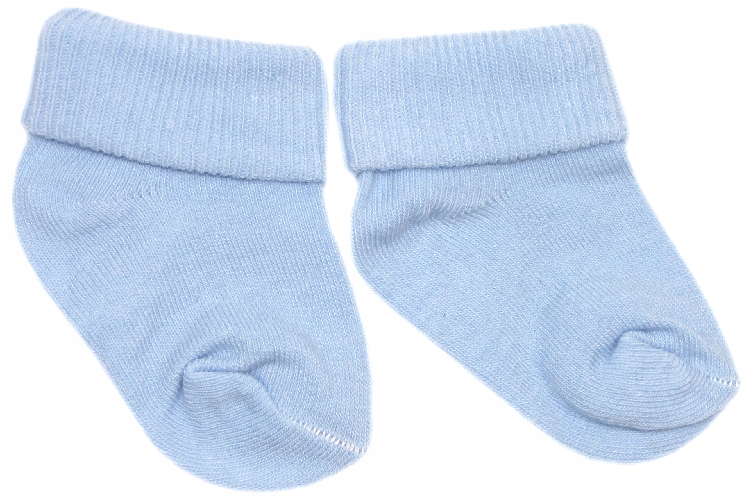 SKARPETKI NIEMOWLĘCE BAWEŁNIANE BŁĘKITNE 0m+ Wiek dziecka 0 +