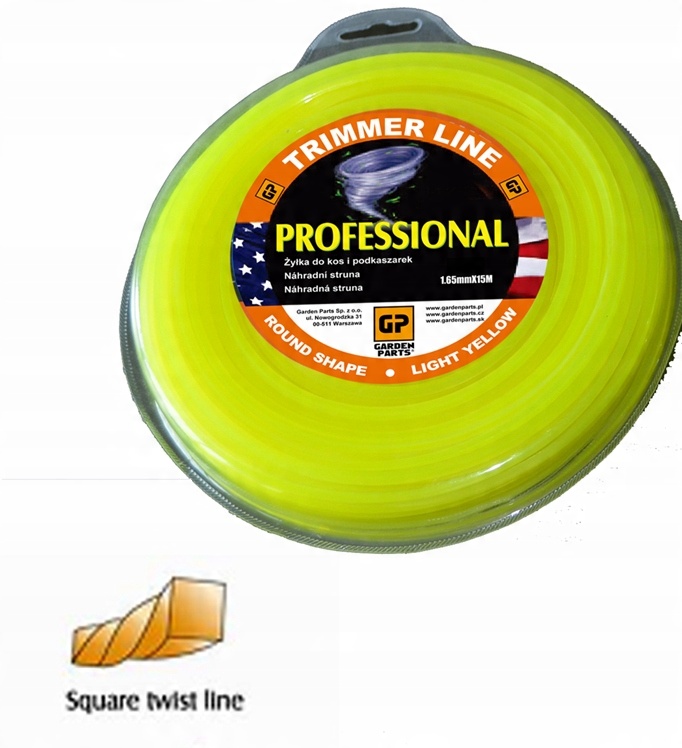 

Żyłka Tnąca Twist 1,65mm 15M