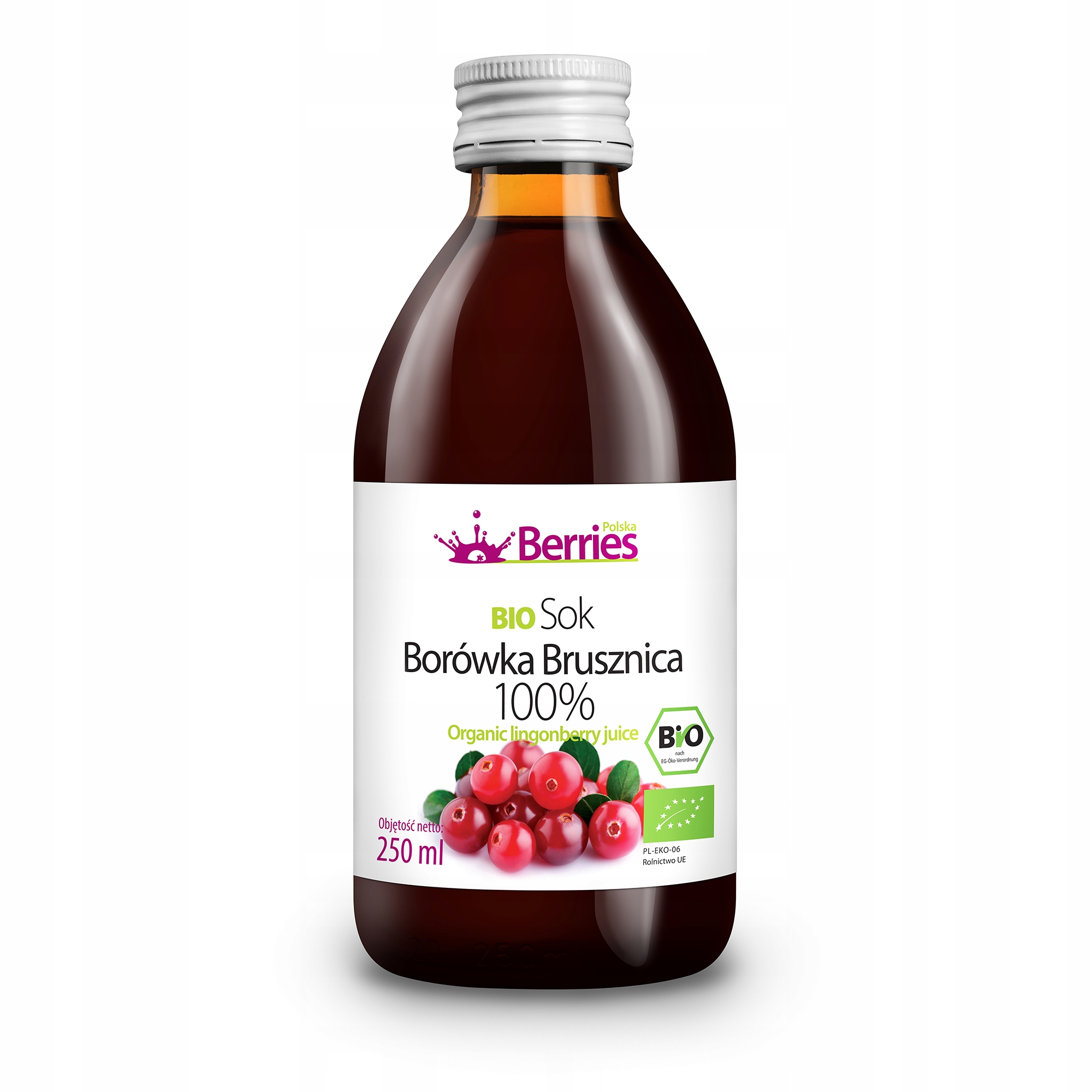 

Bio Borówka Brusznica 100% sok ekologiczny 250ml
