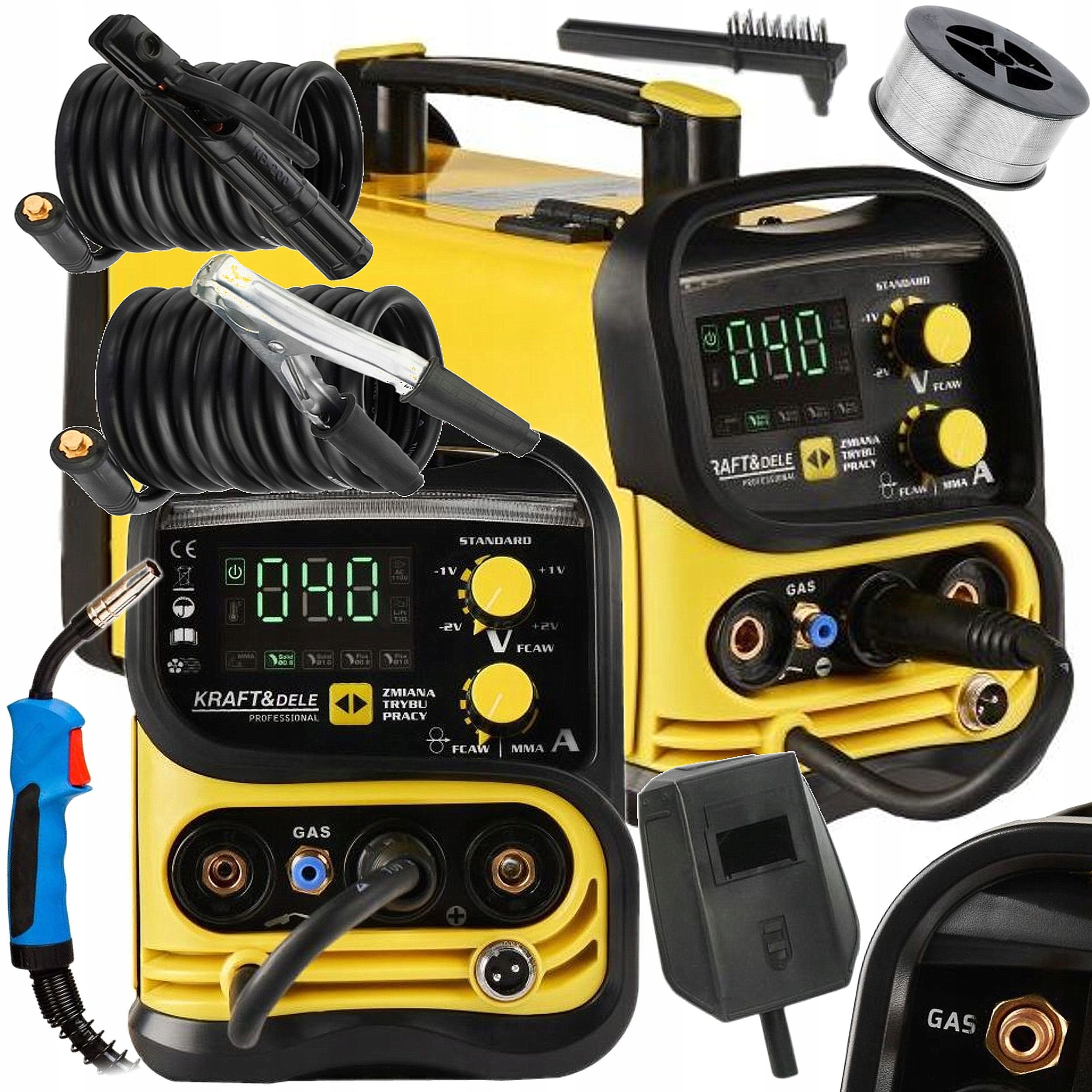 Spawarka Inwertorowa Inwerterowa Wtyk-GAS Migomat Mig Mma Tig Lift 250A LCD