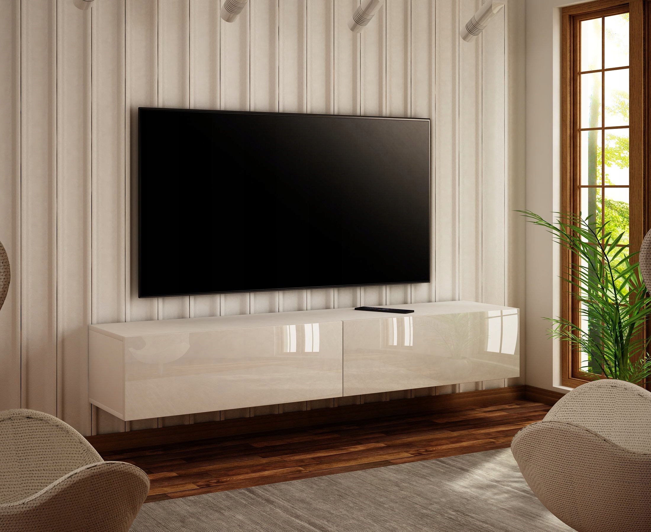 SZAFKA WISZĄCA RTV 140 CM POŁYSK, PROMOCJA!! Kod producenta KLIO 140W