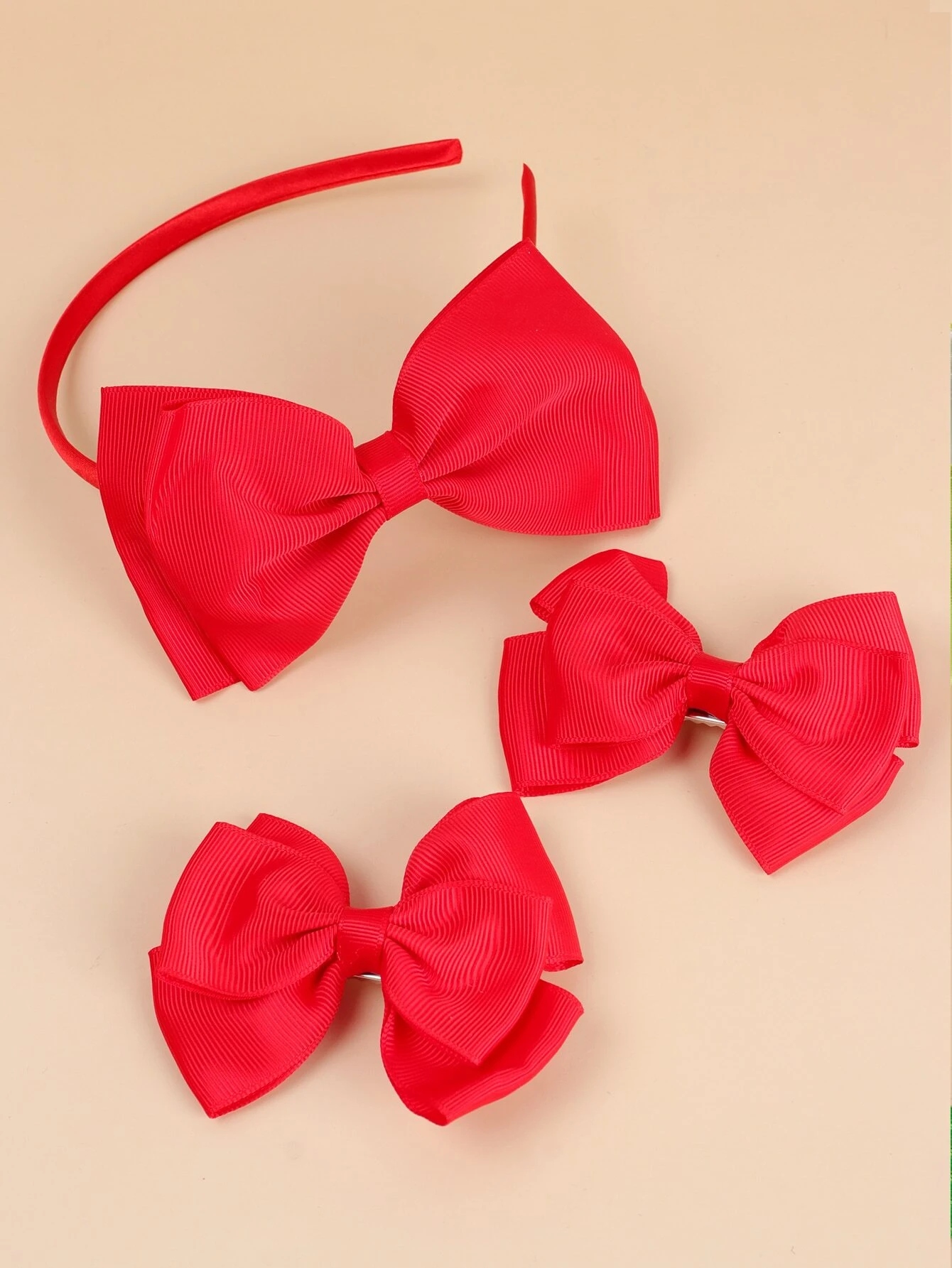 

Zestaw spinek do włosów 2x Spinki +Opaska Kokardki