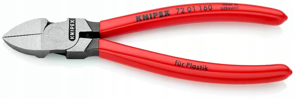 boční řezačka 160 mm, pro plast, Knipex [72 01 160]