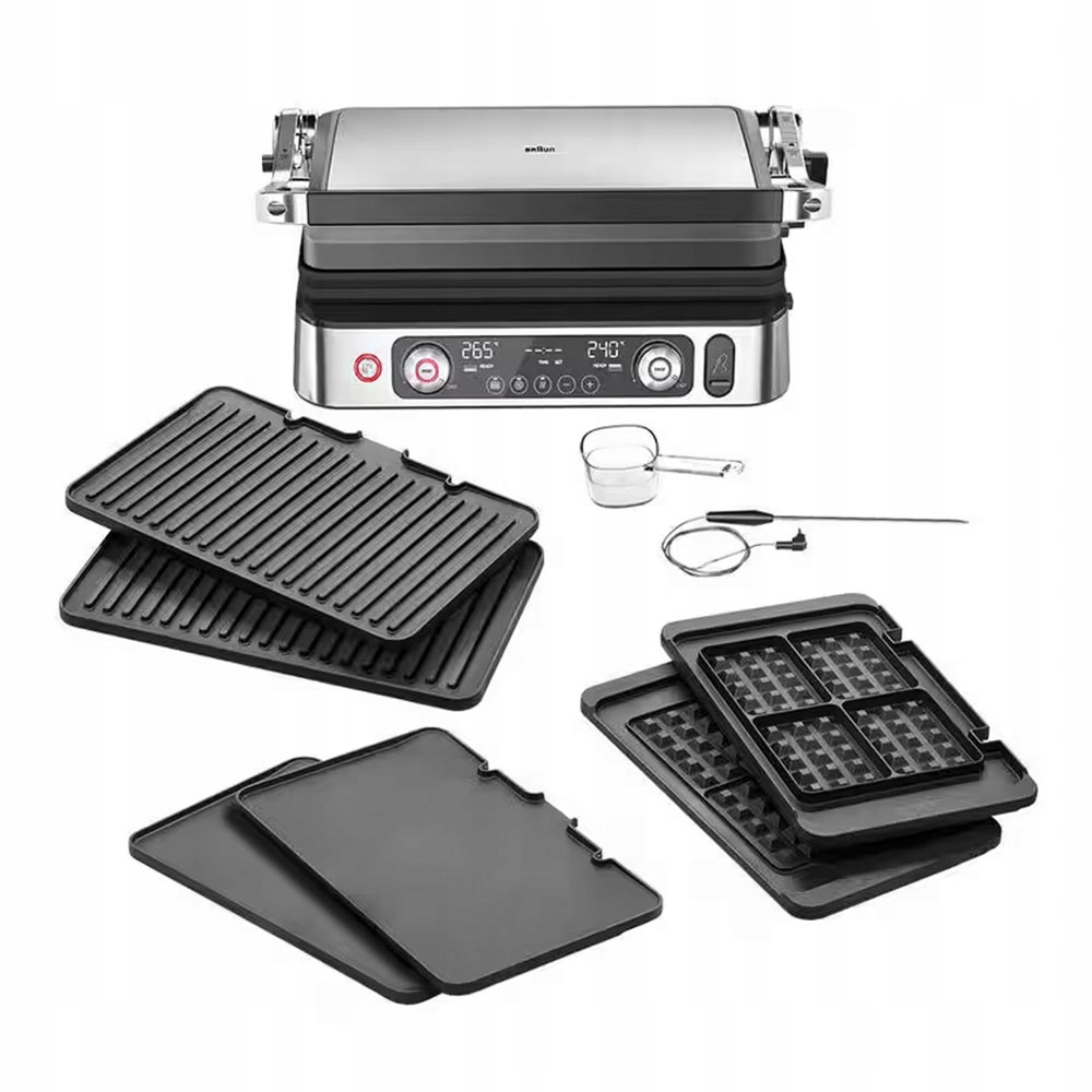 Grill elektryczny Braun CG9167 z płytami do gofrów i termosondą