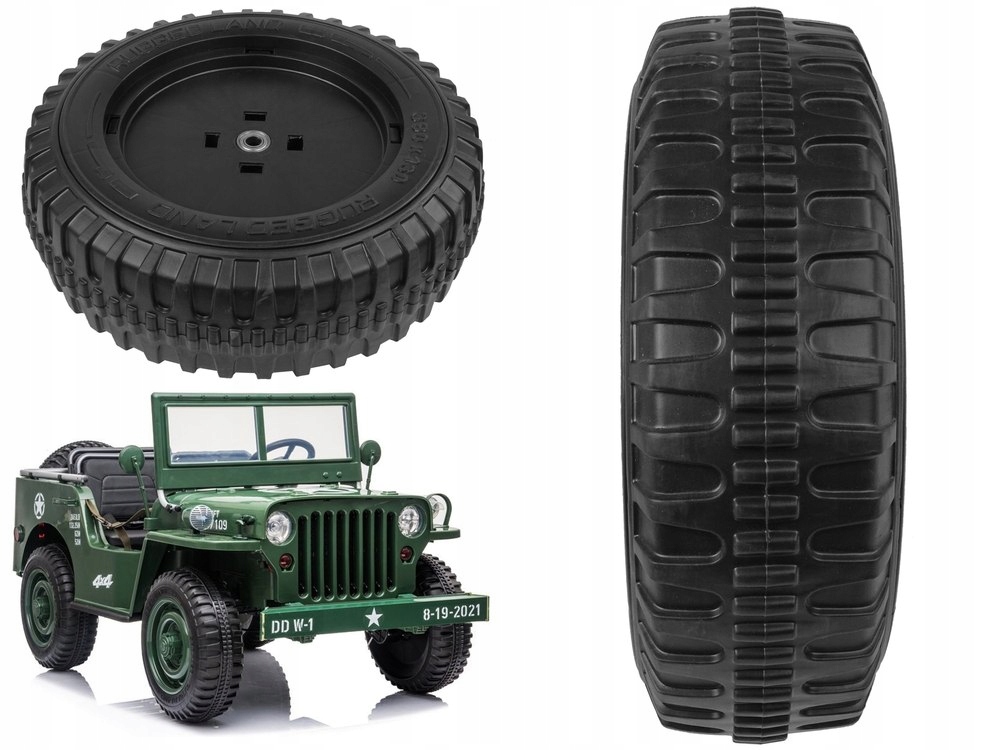 Koło Eva Do Auta Na Akumulator Dżip JH101BEZ Adaptera 39X13CM