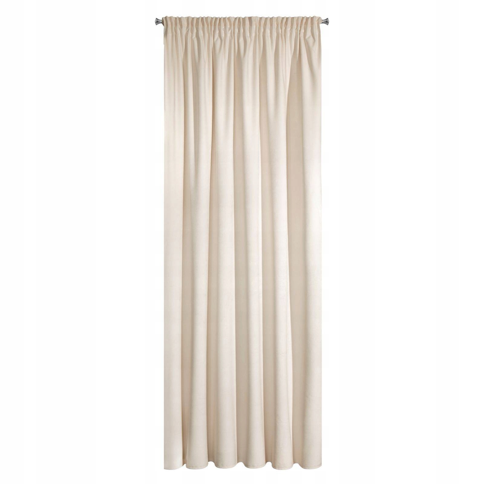 

Zasłona na taśmie Villa 140x270cm velvet jasny beż