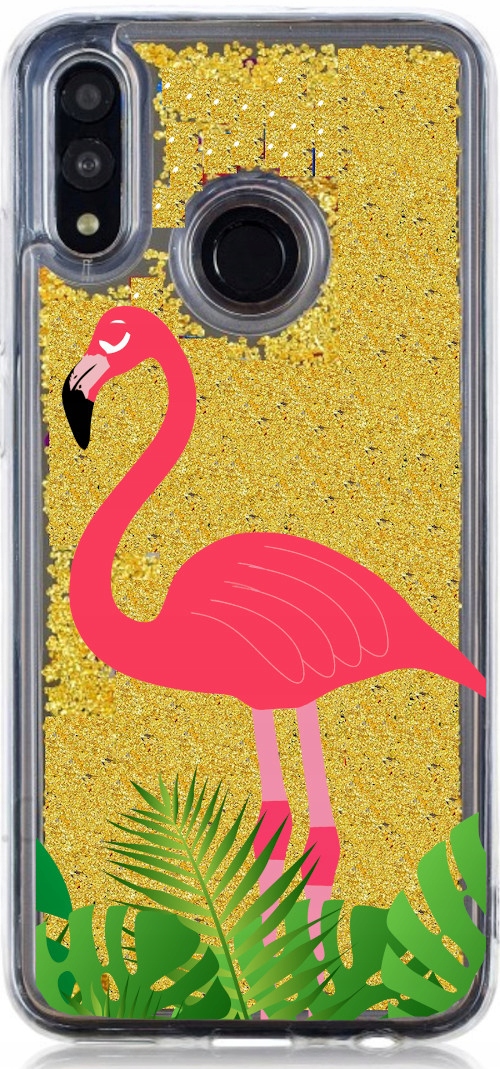 

Etui płynny brokat flaming do Huawei P Smart 2019