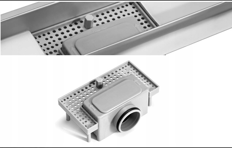 SITKO SYFON KOMPLET ODPŁYWOWY DO ODPŁYWU LINIOWEGO PODŁOGOWEGO ŚCIENNEGO Marka inna