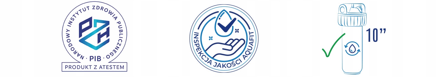 Filtr Do Wody Wkład Sznurkowy 10" 20 mikronów PP AQUAFIT Marka Aquafit