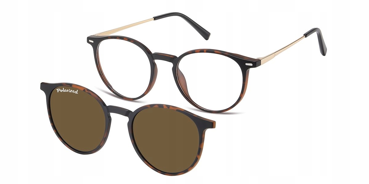 Okulary Oprawki Zerówki Clip On Nakładki Przeciwsłoneczne UV400 Polaryzacja