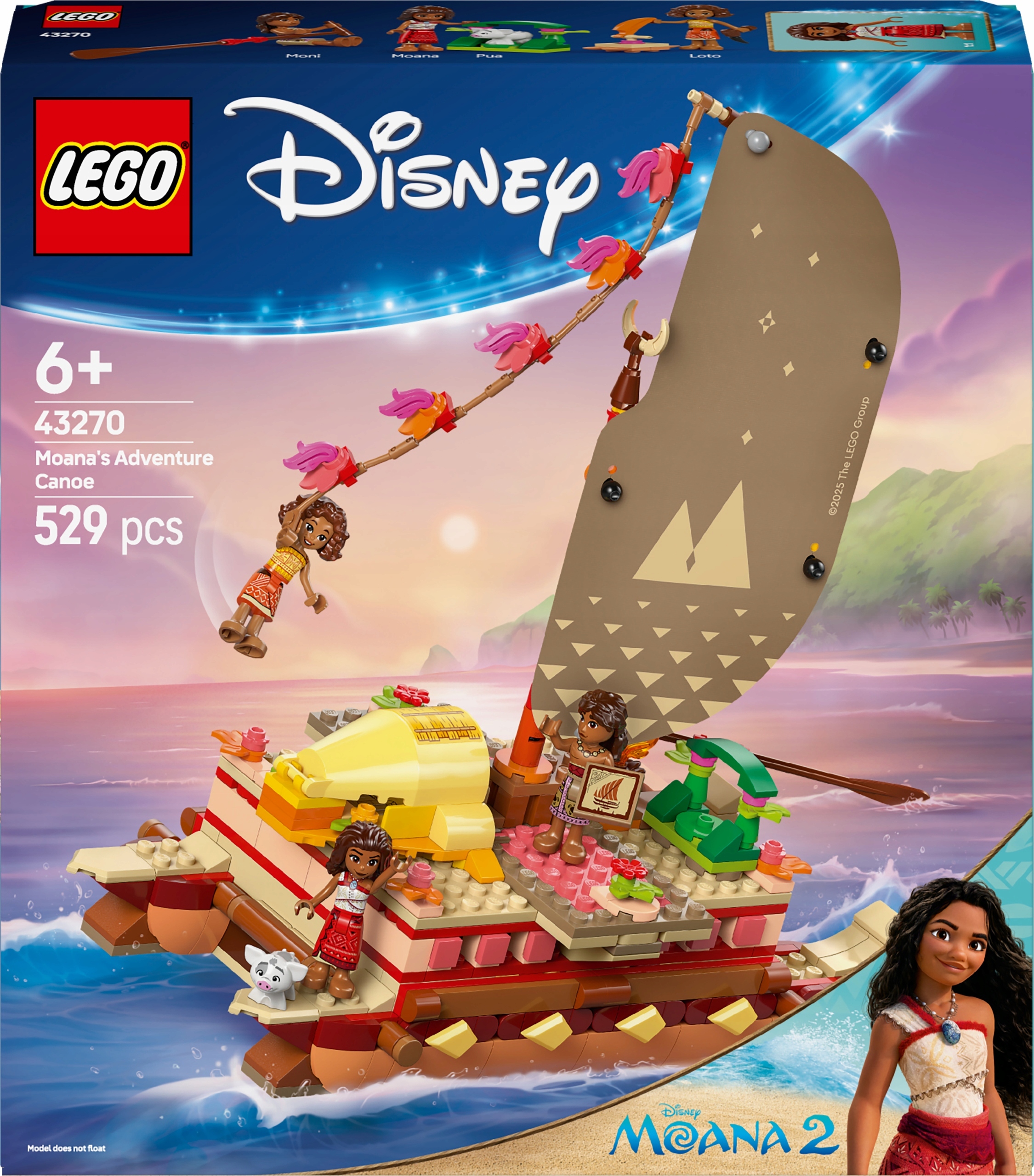Lego 43270 Disney Kajakové dobrodružství Vaiany Vaiana 2