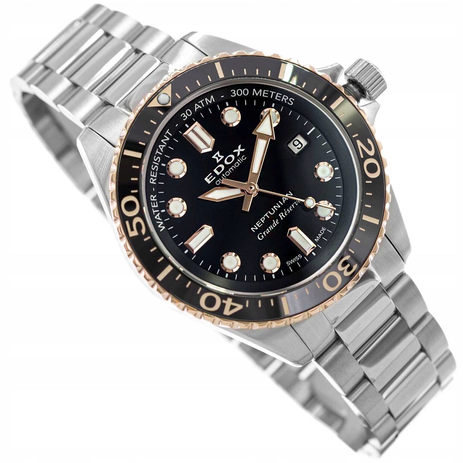 Pánské Hodinky Edox 80801 3NRM Nir Grande Reserve Nurek 300M Datumovka