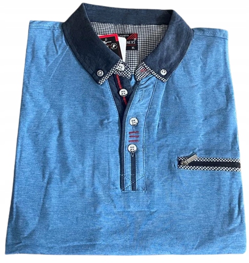 KOSZULKA POLO DŁUGI RĘKAW MĘSKA BAWEŁNA 3XL
