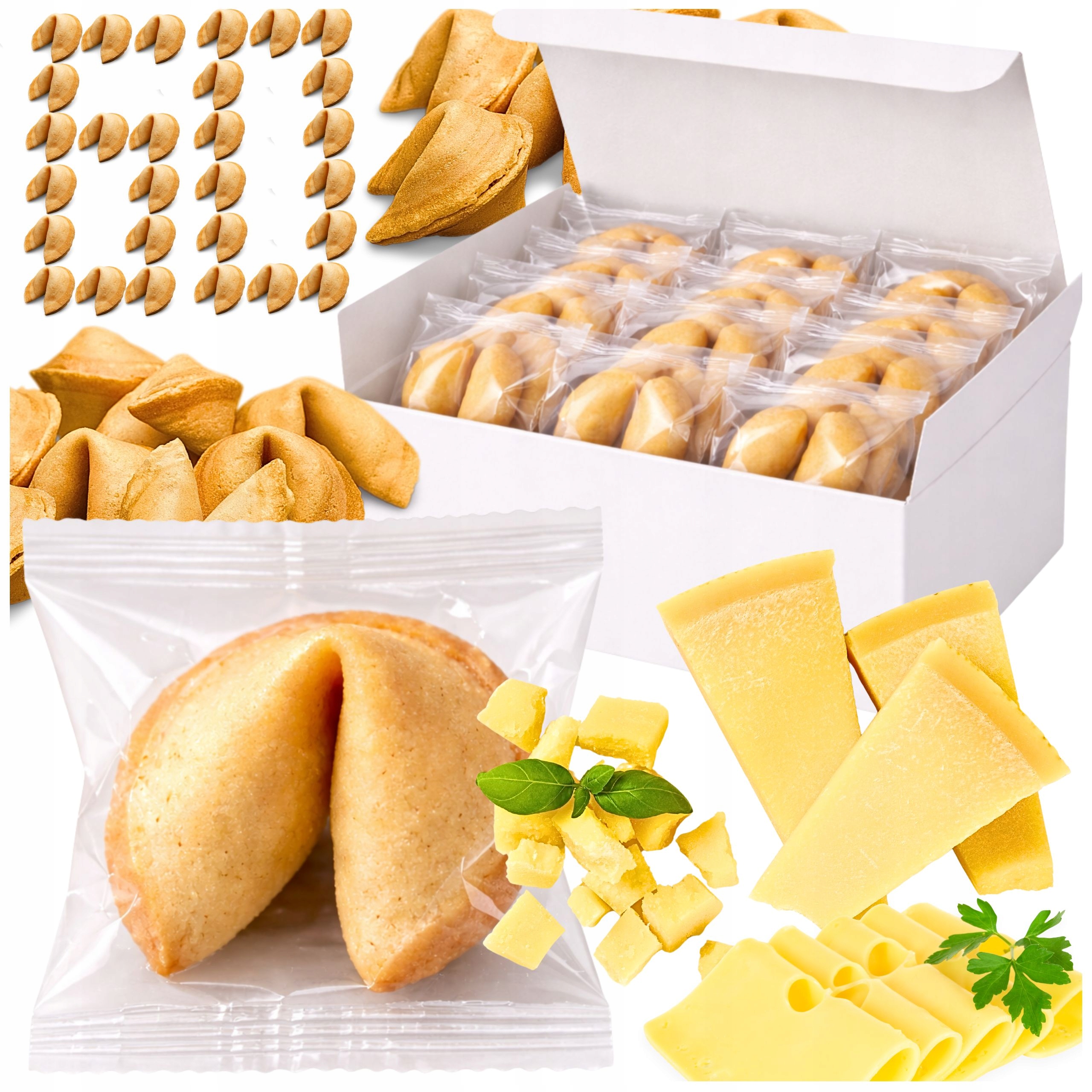 Ciasteczka z Wróżbą Serowe Podziękowanie Gości Gift Upominek x60