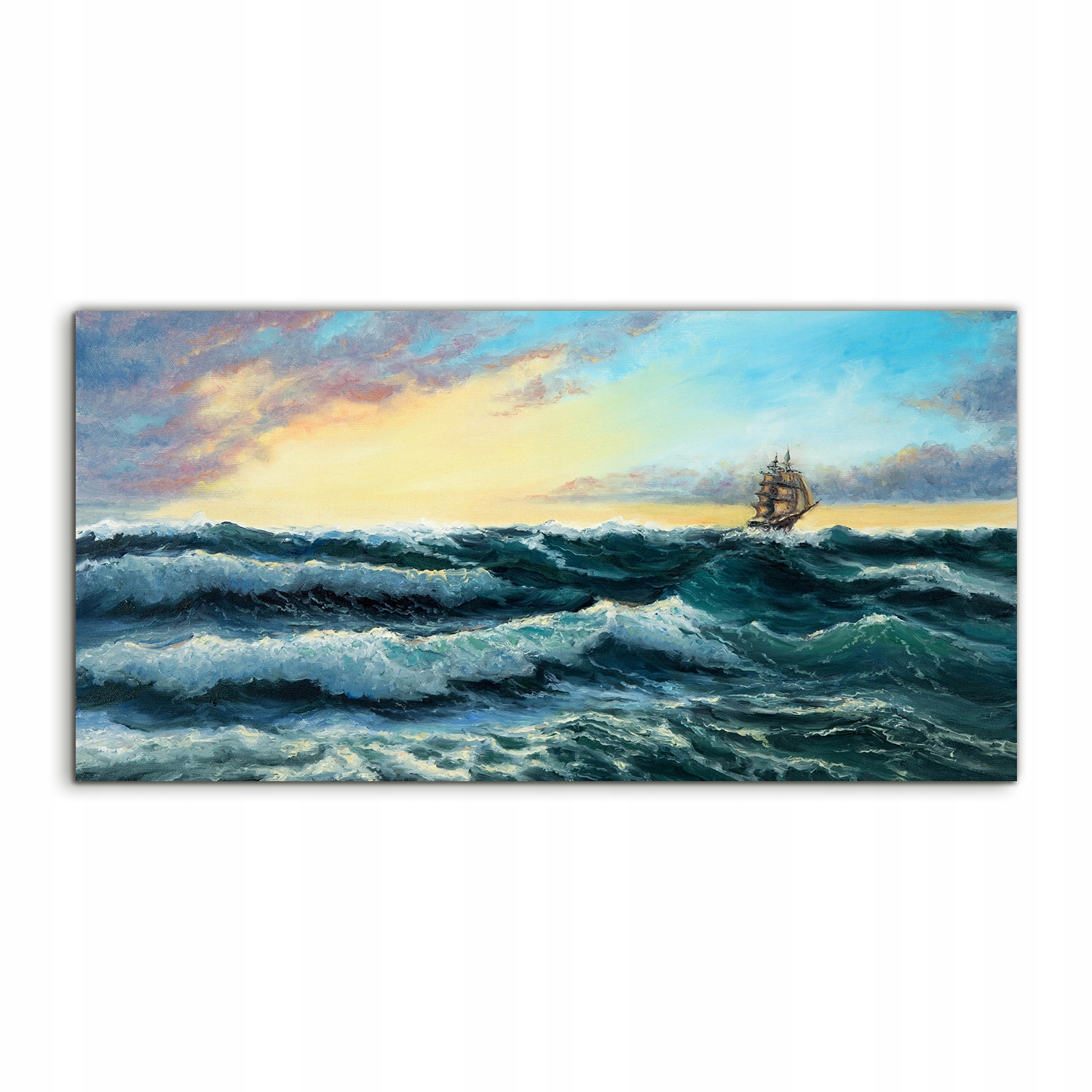 

Obraz akryl 100x50 z nadrukiem Statek Ocean Sztorm