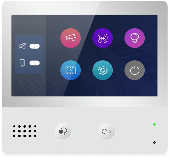 WIDEODOMOFON VIDEODOMOFON ZAMEK SZYFROWY KEYPAD DOMOFON JEDNORODZINNY 7'' Kod producenta 611MK+DT471x2