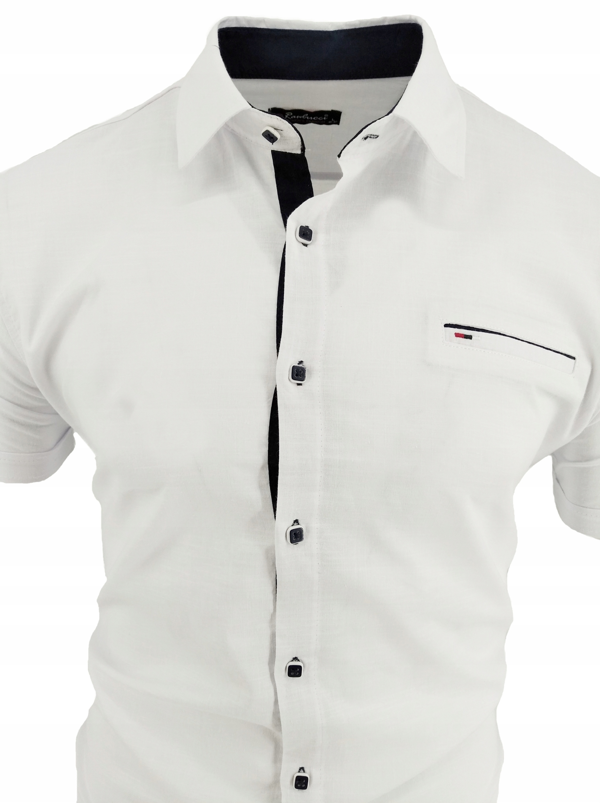 KOSZULA MĘSKA BIAŁA SIGN KRÓTKI RĘKAW XL Marka inna