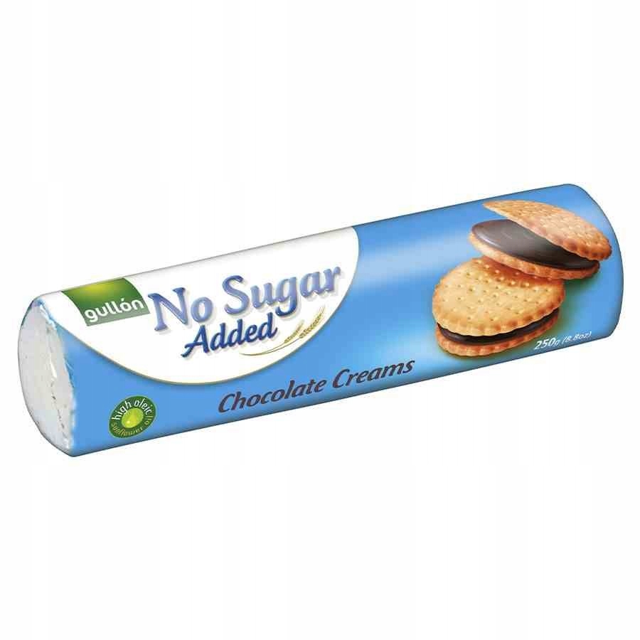 Levně 5 x Gullon Sušenky s čokoládovou náplní bez přidaných cukrů 250 g