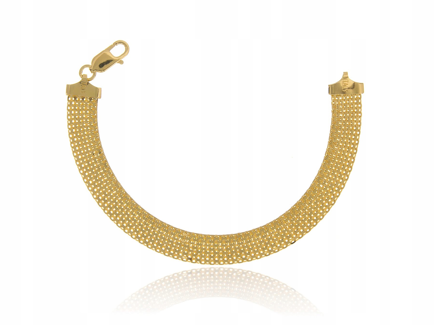 Stříbrný Náramek Bismack 8 Řad 20CM 10,5MM Zł