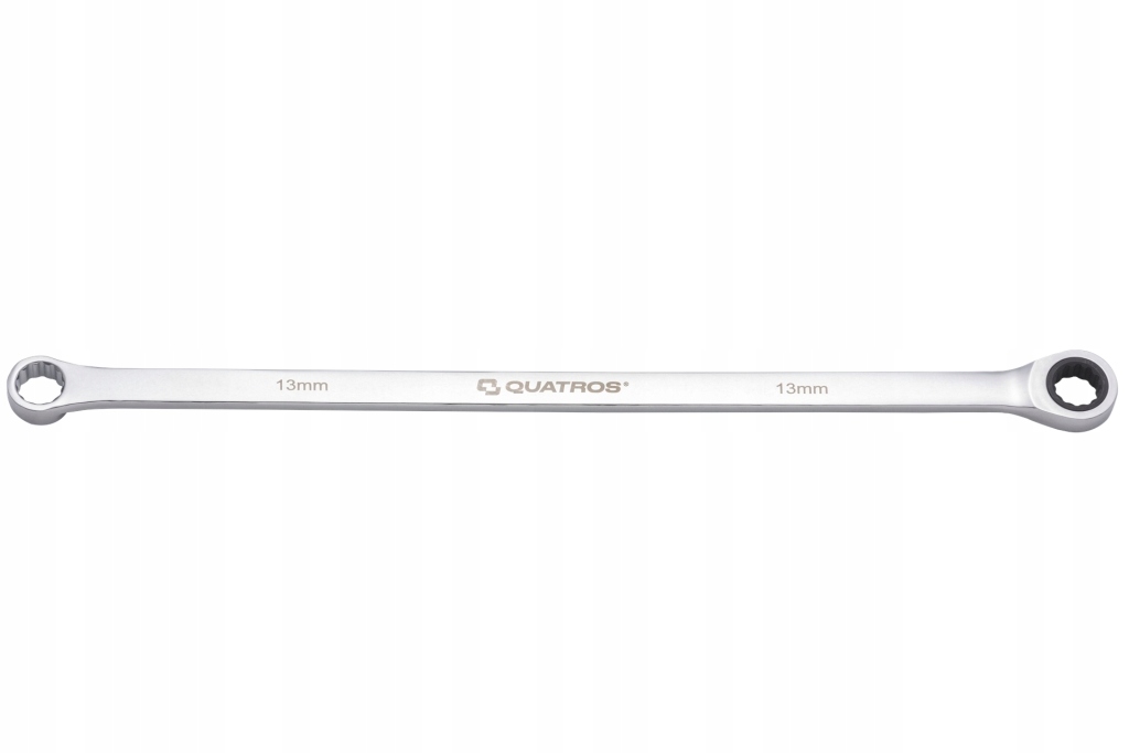 Klucz oczkowy bardzo długi z grzechotką 90 zęby 13mm L=346mm QS50465A-13
