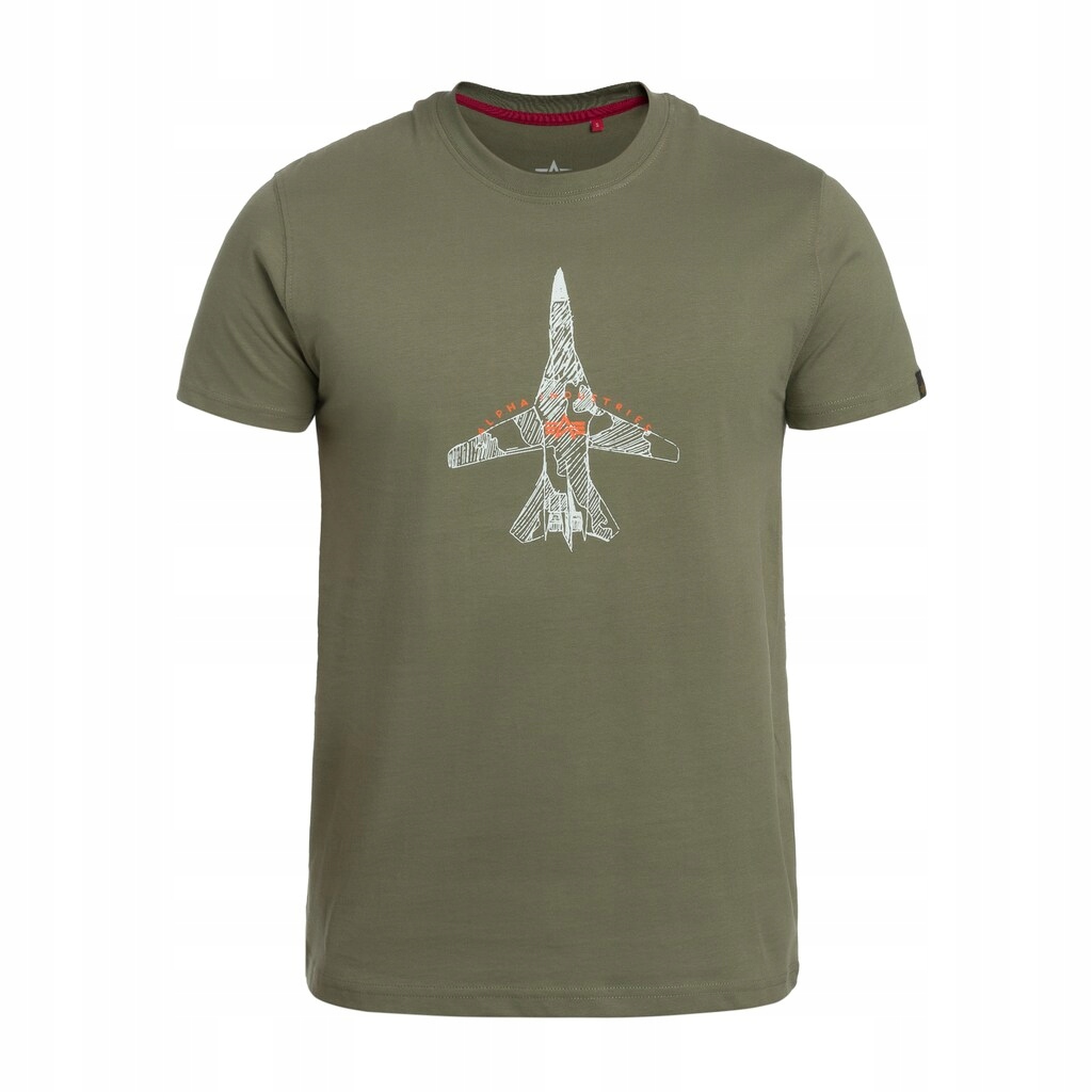 Tričko Bavlněné tričko Alpha Industries Air Force Sketch Olive S