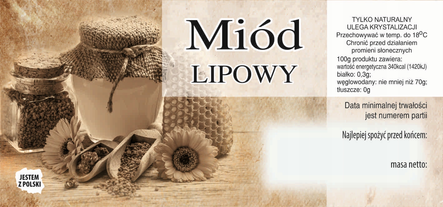 

Etykieta Pszczelarska Samoprzylepna NR.14 100szt