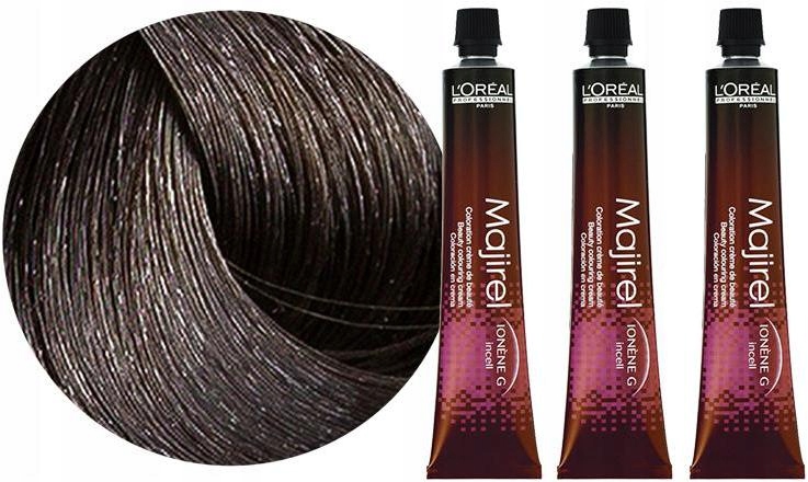 Loreal Majirel 5.0 3x 50 ml trvanlivá barva barvení krásná barva sada
