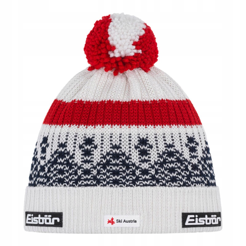 Czapka Zimowa Narciarska Eisbar Norrak Pompon Mü Sa Wełna Merino