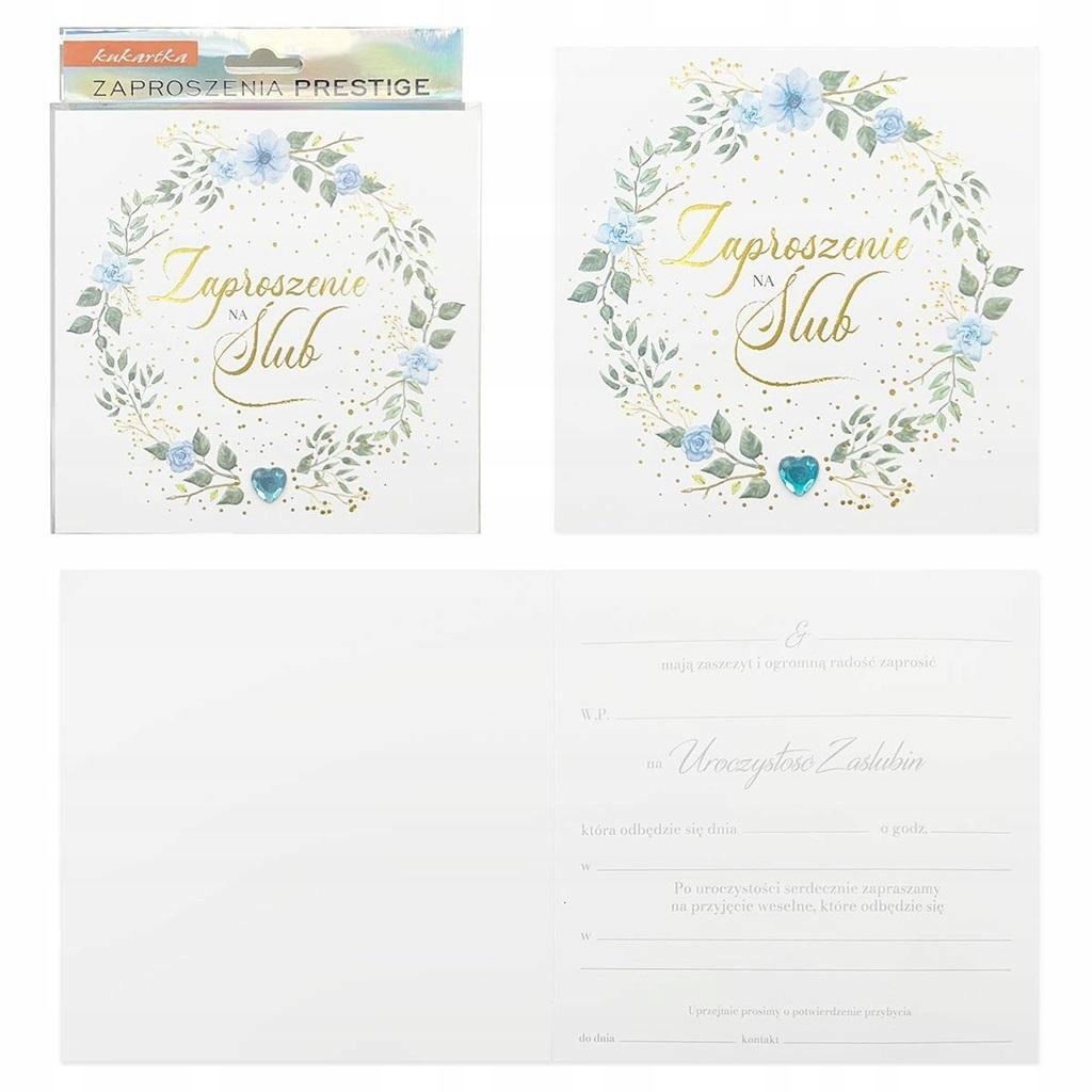 ZAPROSZENIE ŚLUB 5SZT