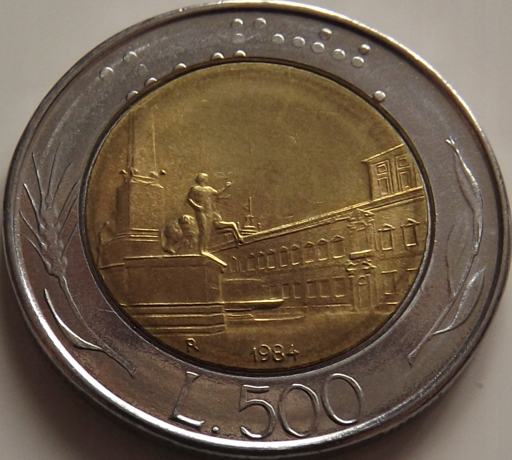 Włochy 500 Lirów 1984 st. UNC-