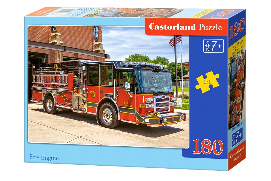 

Puzzle 180 el. Wóz Strażacki Castorland