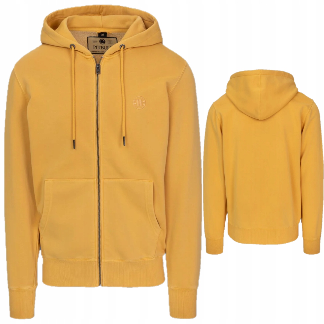 Pitbull West Coast Rozepínací Mikina S Kapucí Lancaster II Žlutá 3XL
