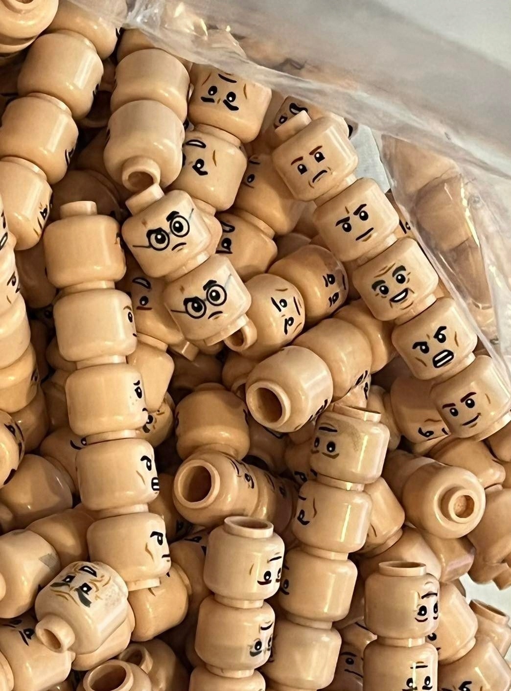 

Lego Nowe zestaw losowe głowa główka cieliste 5szt