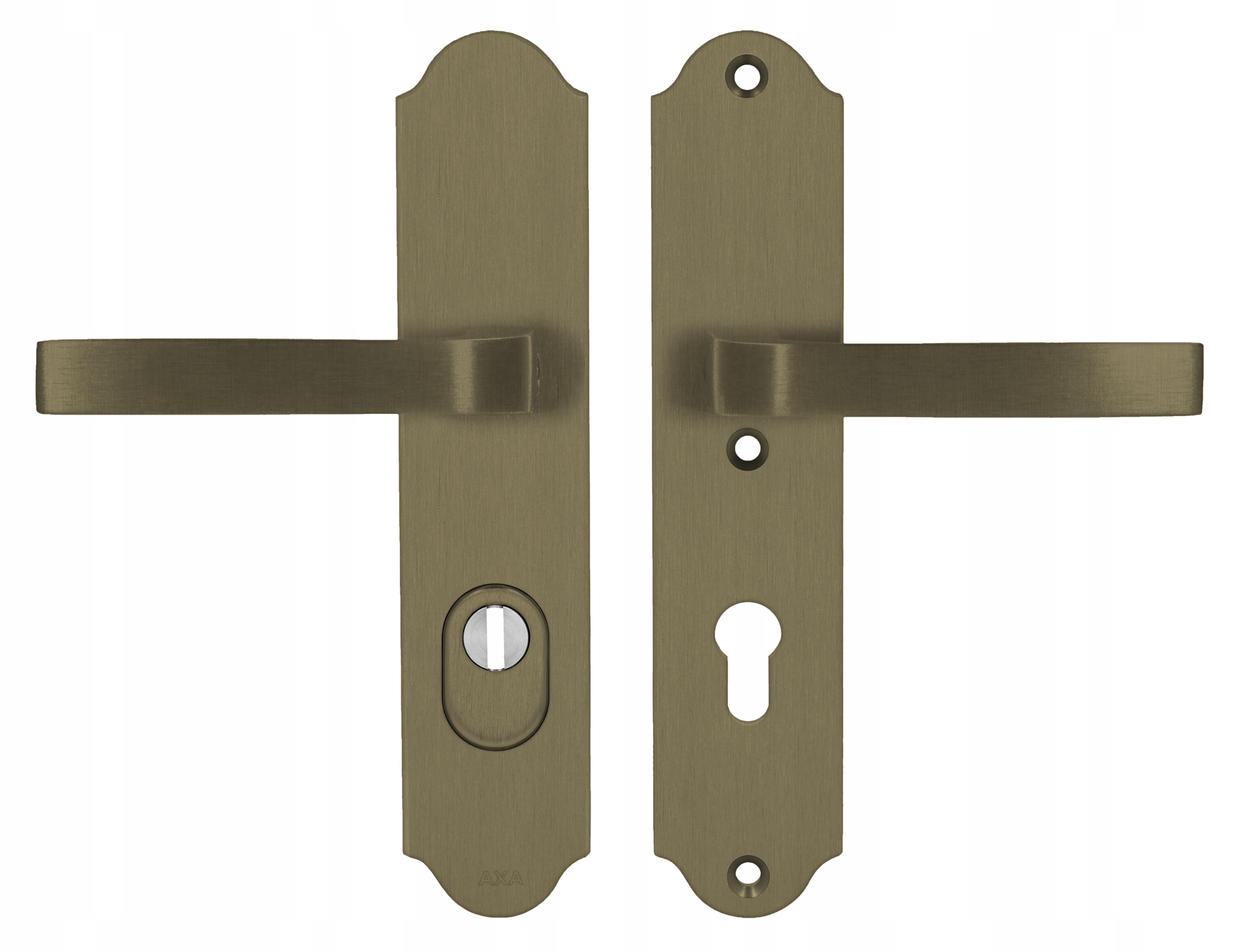 Vonkajšia kľučka proti vlámaniu Verona Flex staré zlato 72 mm Axa