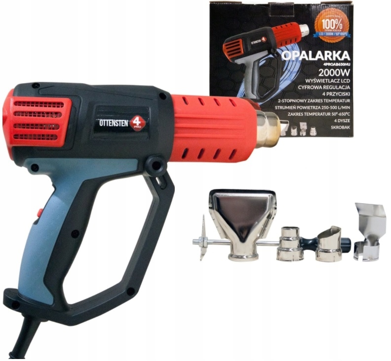 

Ottensten 4PROAB650NU Opalarka LCD 2000W 50-650°C