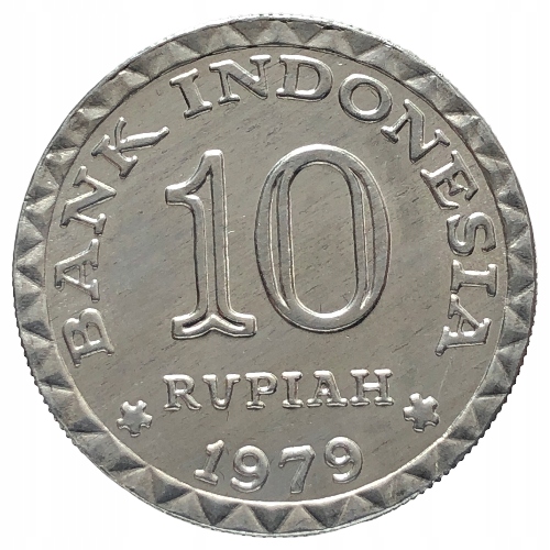 49038. Indonezja, 10 rupii, 1979r.