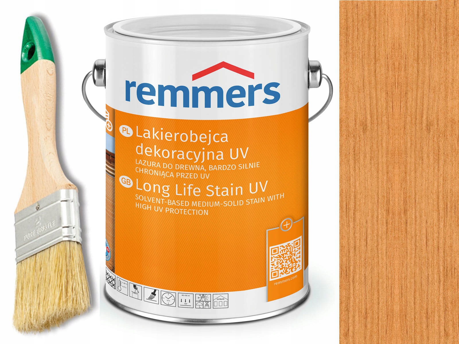 Dauerschutz-Lasur Uv Remmers Pinia Modrzew 0,75 L