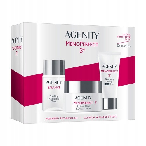 Zestaw Agenity MenoPerfect 3, krem na dzień Spf 20, 50 ml krem na noc, 25