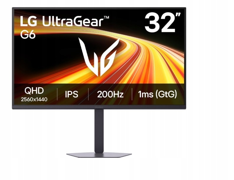 Lg Electronics Monitor 32 cale UltraGear G6 Qhd 200 Hz 32G620B-B