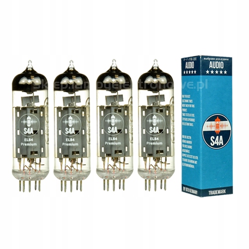 EL84 6BQ5 Premium S4A 4 ks vybraná štvorec