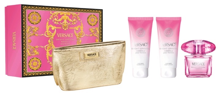Versace Bright Crystal Absolu Edp 90ml +Żel 100ml Balsam 100ml Zestaw