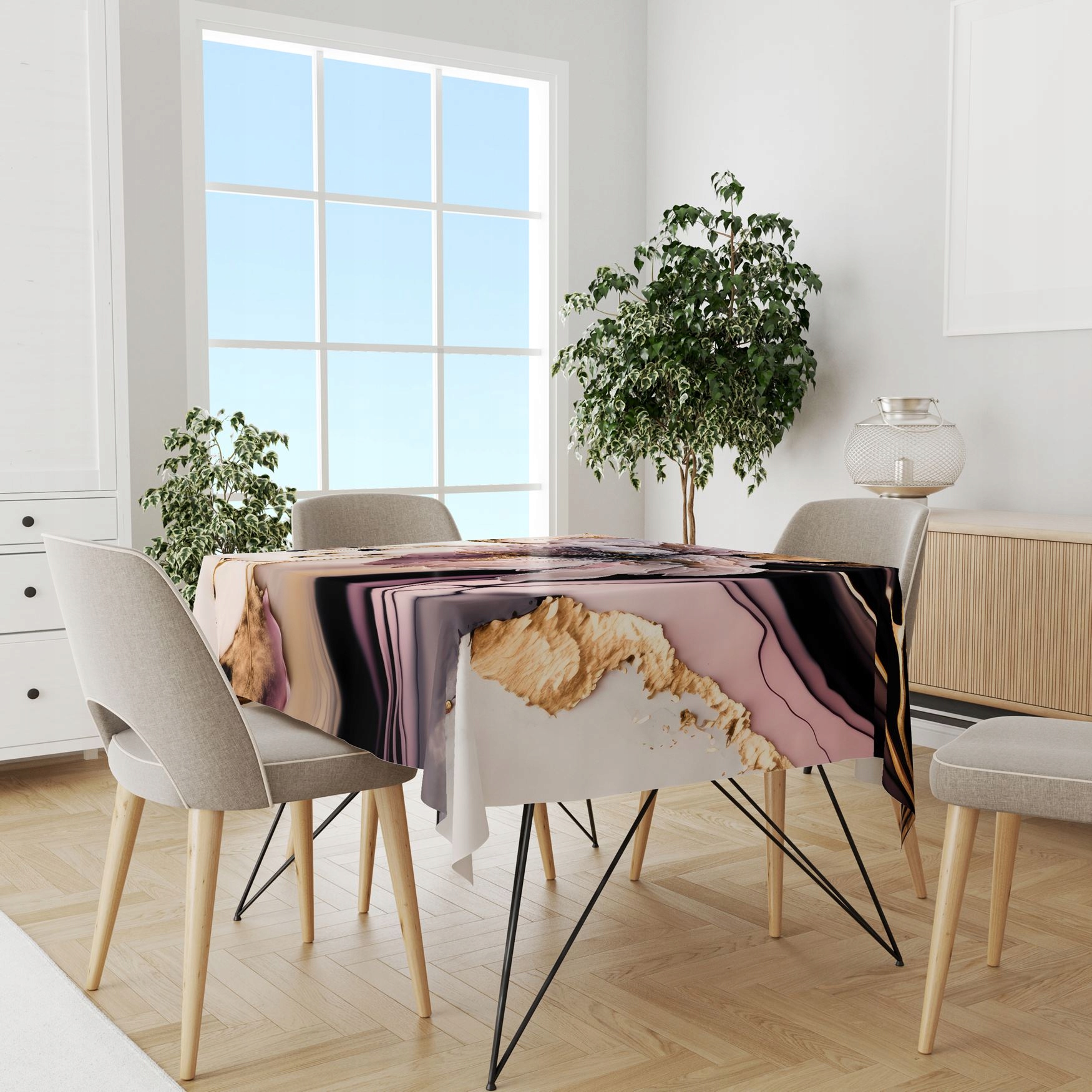 OBRUS PLAMOODPORNY 140X260 GŁADKI MATOWY GRUBY 137 Kolor wielokolorowy