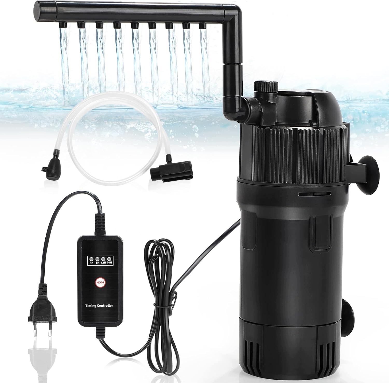 Vnitřní Filtr Do Akvária Profesionlany Pumpa Houbová 5W1 400L/h